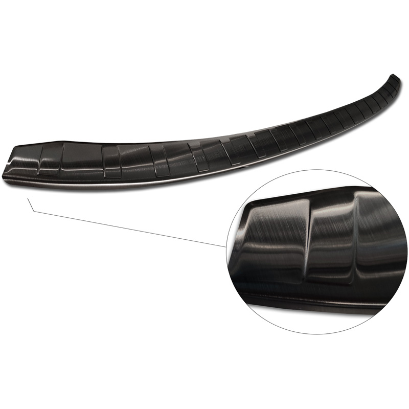 Black Stainless Steel Rear bumper protector  BMW i3 (i01) Facelift 2017- 'Ribs'