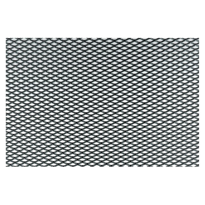 Simoni Racing Black Aluminium Grill Mesh - 125x20cm - Extra Fine Mesh
