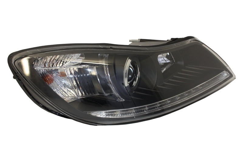 Headlights Skoda Octavia 09-12 Dayline Devil Eyes Black