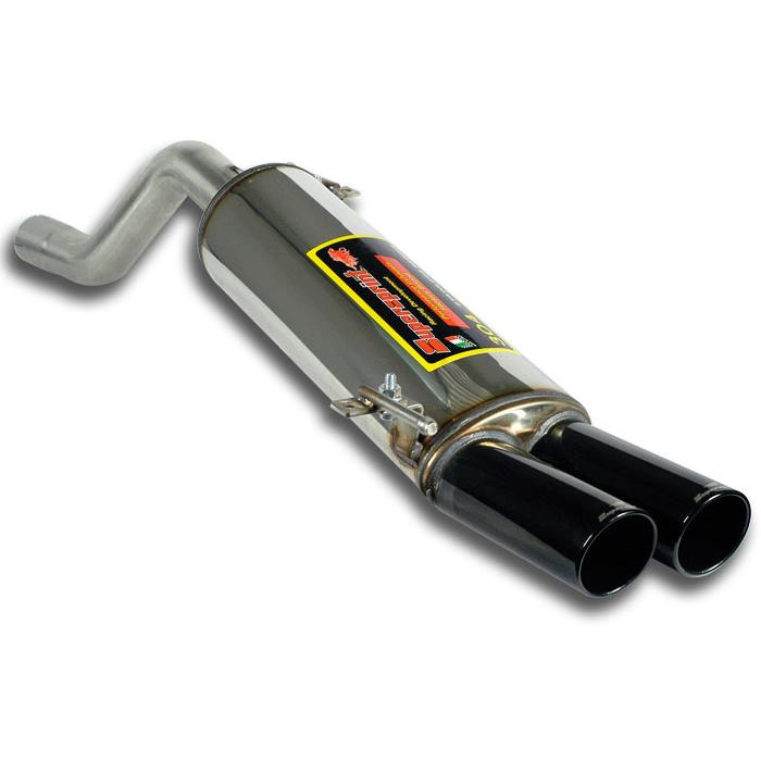ALFA ROMEO MiTo 1.4i T MultiAir TCT (135 Hp) 2010 -> 2014 Rear exhaust OO80 BLACK ENDPIPES