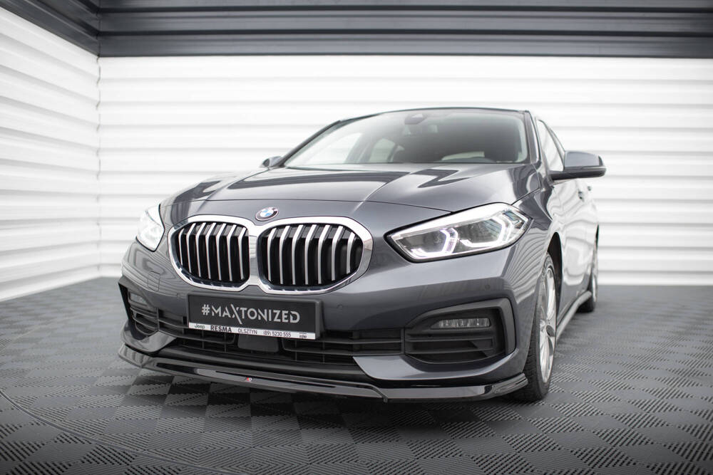 Voorspoiler V.2 BMW 1 Serie F40 Maxton Glans Zwart