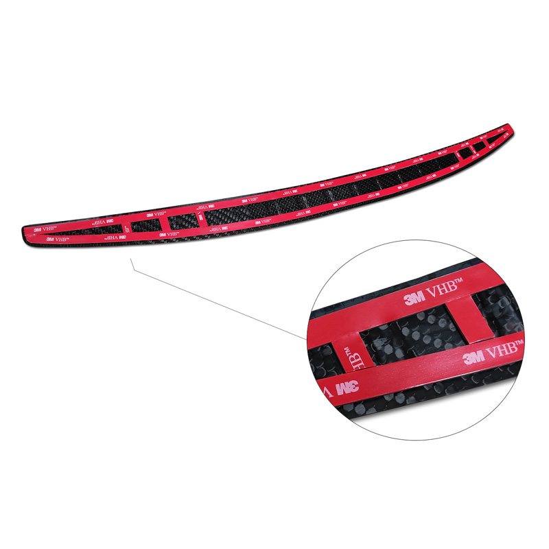 Echt 3D Carbon Achterbumperprotector  Mercedes C-Klasse Sedan W206 2021- 'Ribs'