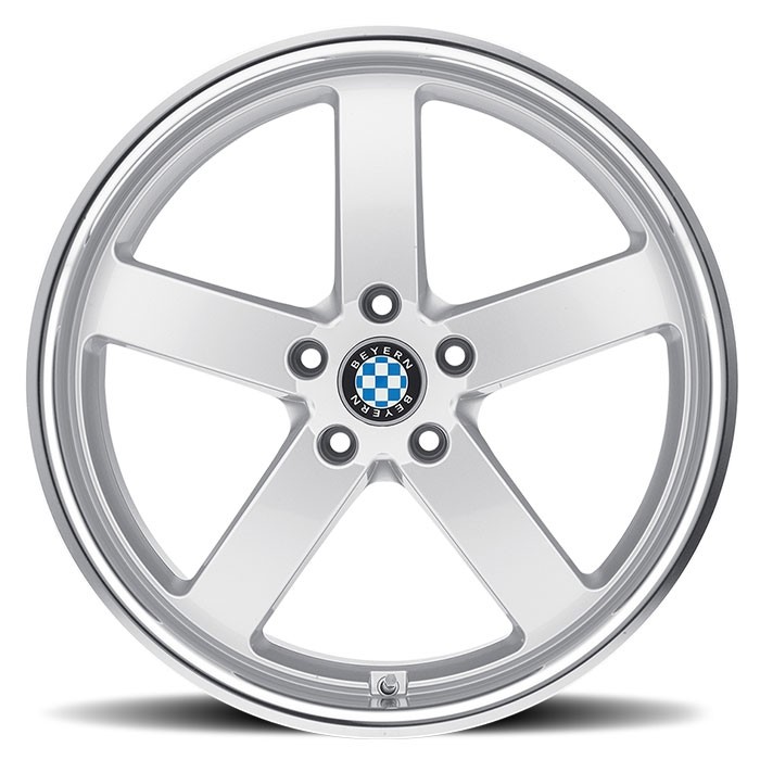 Velgen Beyern Rapp 18x9,5 5x120 ET45 Zilver + Machined Rand