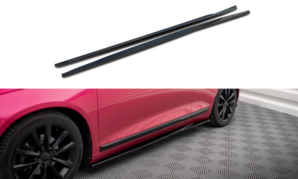 Zijskirts Volkswagen Scirocco Maxton Glans Zwart