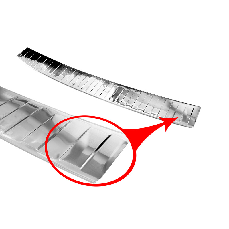 Stainless Steel Rear bumper protector  Skoda Kamiq 2019- 'Ribs'