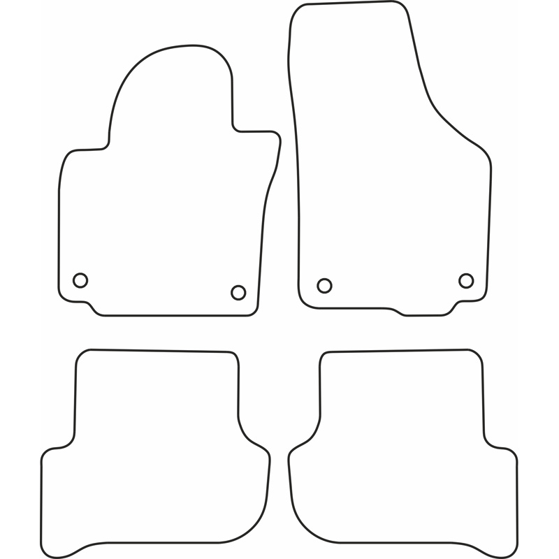 Automatten  Skoda Yeti 2009-2013