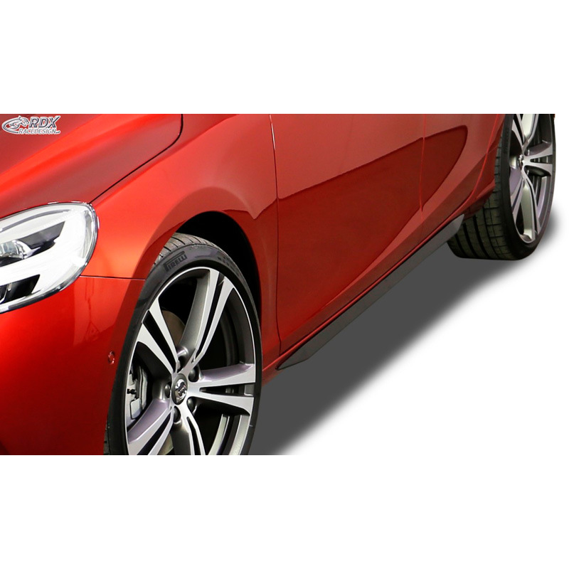 Side skirts 'Slim'  Volvo V40 2012- (ABS glossy black)