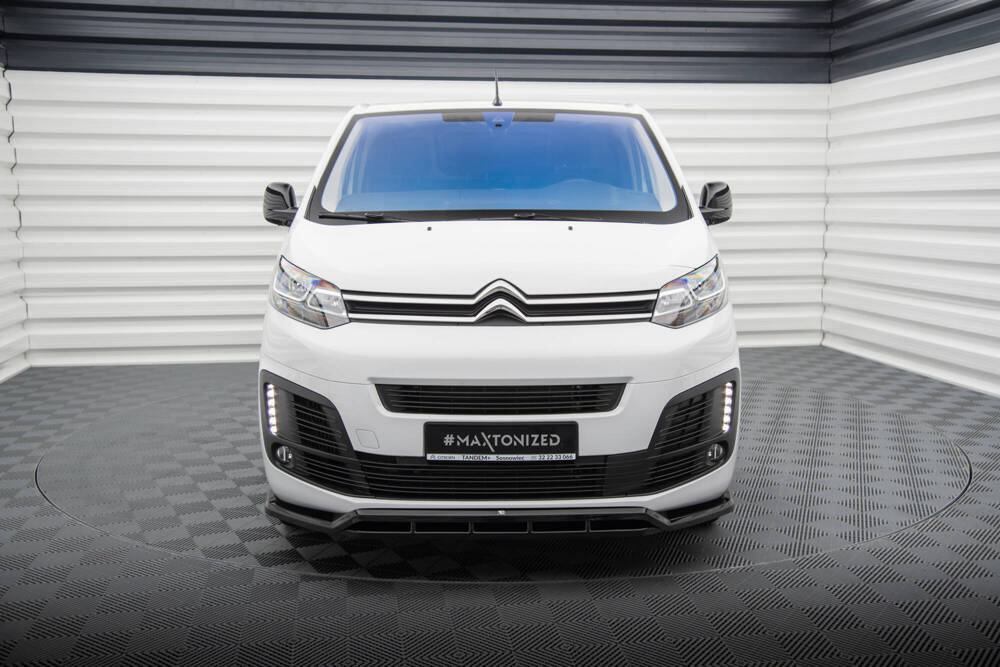 Voorspoiler Citroen Jumpy Mk3 Maxton Glans Zwart