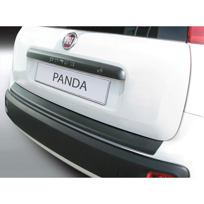 ABS Rear bumper protector  Fiat Panda III 2012- (excl 4x4) Black