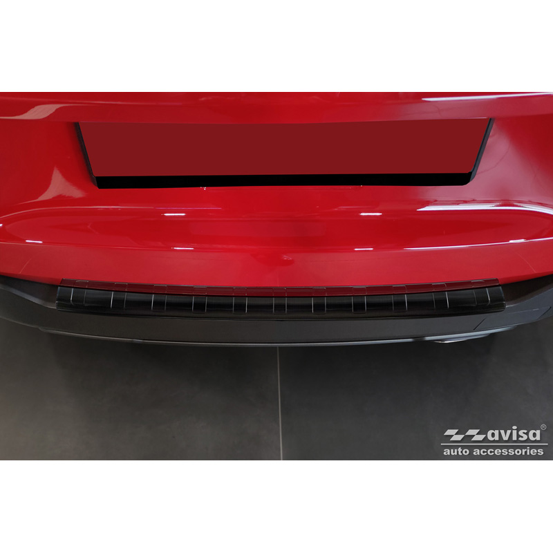 Black Stainless Steel Rear bumper protector  Jeep Avenger + EV 2023- 'Ribs'