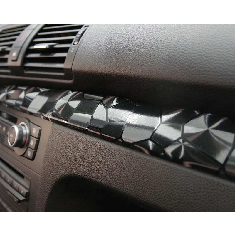 Foliatec Cockpit Design Film Hexagon black-structured 50x50cm