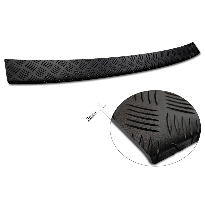 Matzwart Aluminium Achterbumperprotector  Ford Tourneo Connect III 2022- 'Riffled Plate'