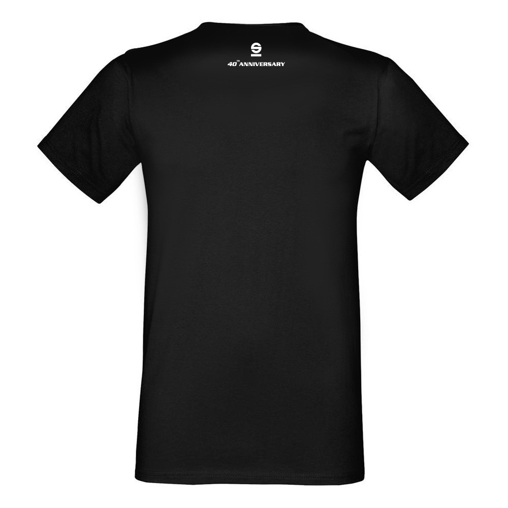 Sparco T-Shirt '40TH' Zwart