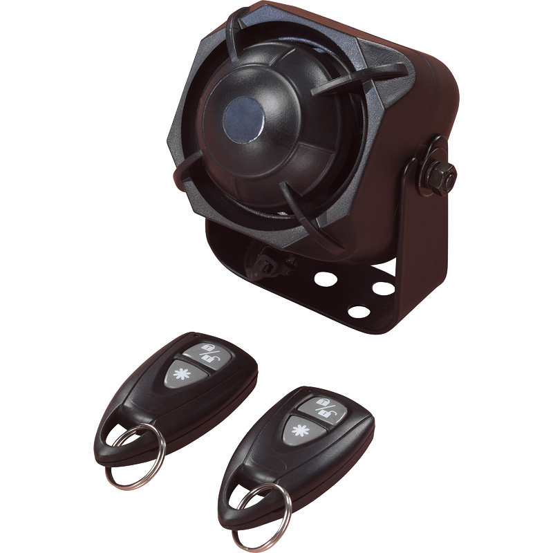 Universal D-I-Y Alarm system with shock sensor and 2 remote controls