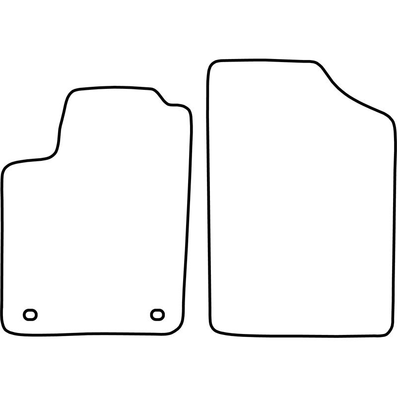Set velour car mats  Peugeot Partner 1997-2005 (only front)
