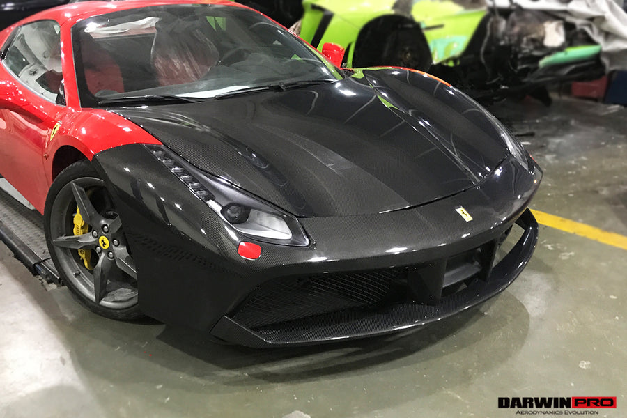 Ferrari 488 GTB/Spyder Carbon Fiber Voorbumper 2015-2020