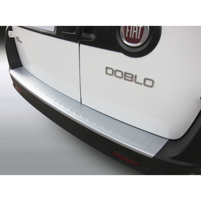 ABS Rear bumper protector  Fiat Doblo & Opel Combo 12/2014- Silver
