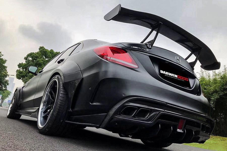 Mercedes Benz W205 C63/S AMG Sedan IMP Style Partial Carbon Fiber Full Body Kit 2019-2021