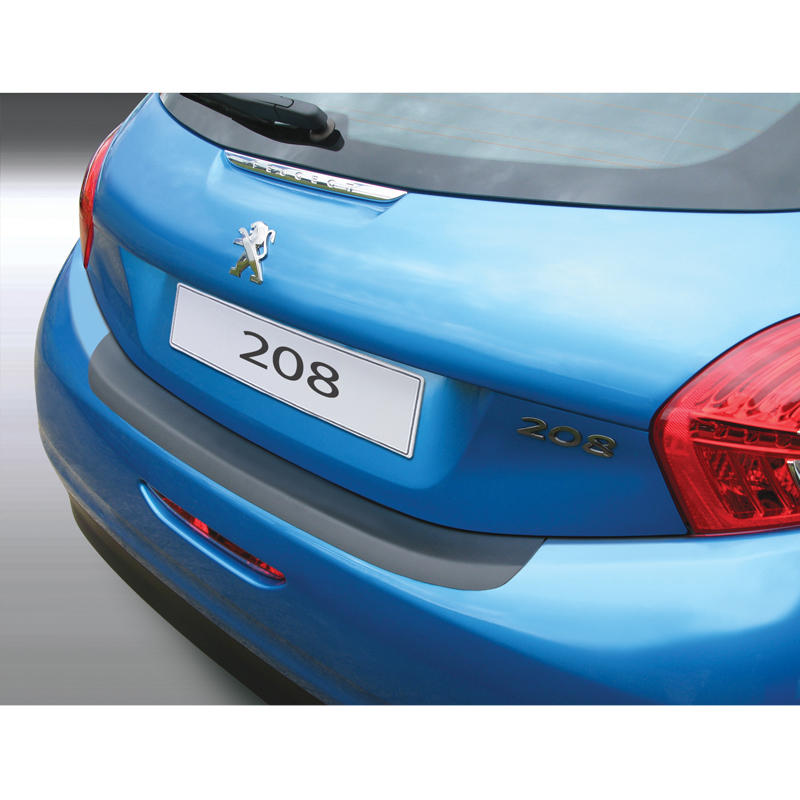 ABS Rear bumper protector  Peugeot 208 3/5 doors 2012-2019 Black
