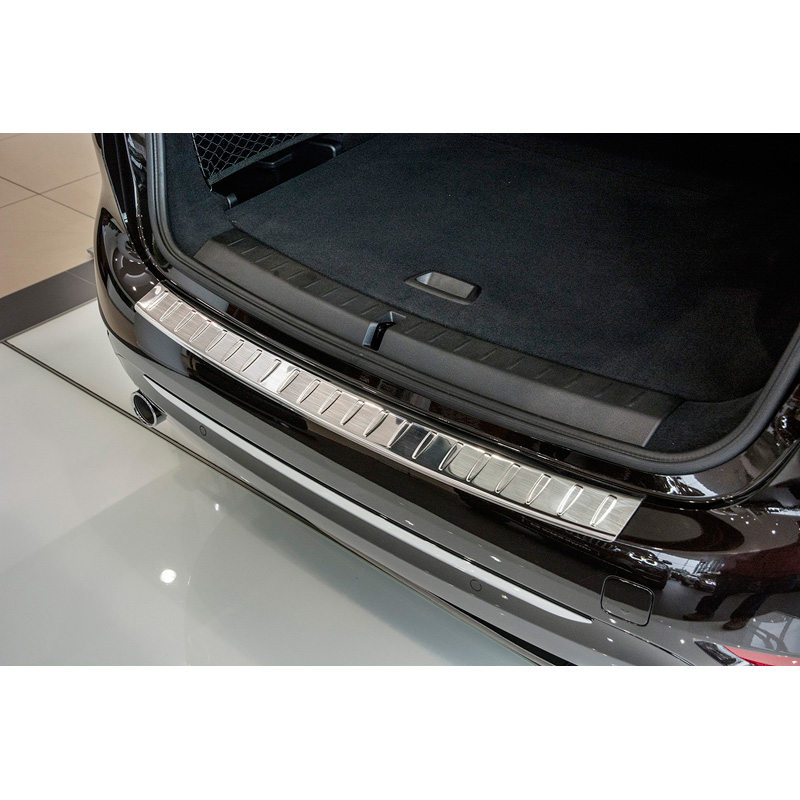 Stainless Steel Rear bumper protector  BMW 2-Series F46 Gran Tourer 2015- excl. M-Package 'Ribs'