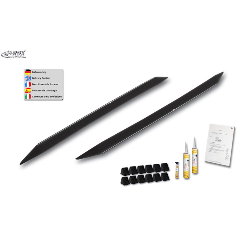 Side skirts  Dodge Caliber 2006- 'Slim' (ABS)