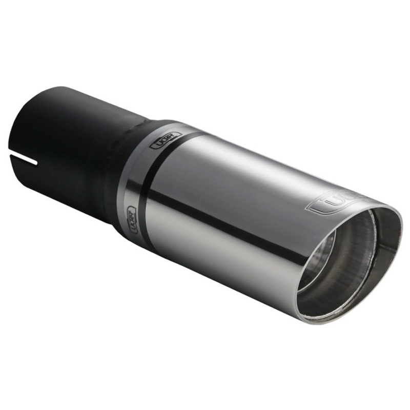 Ulter Sport Exhaust finisher - Round Ø60mm Slanted - Length 140mm - Installation ->50mm - Inox