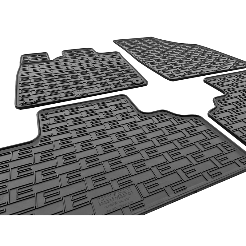 CIKCAR Rubber car mats set  Cupra Raval (KS1) & Skoda Epiq (PX1) 2026- (4-pieces + fixing system)