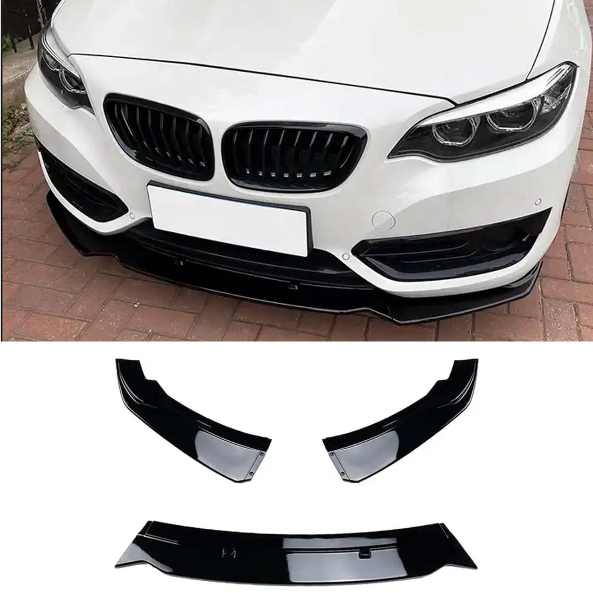 Voorspoiler BMW 2-Serie F22 / F23 Glans Zwart