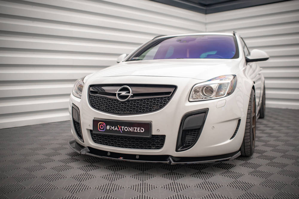 Voorspoiler V.2 Opel Insignia OPC MK1 Glans Zwart