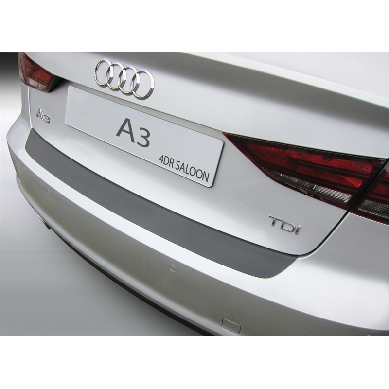 ABS Rear bumper protector  Audi A3/S3 8V Sedan 8/2013-4/2016 Black