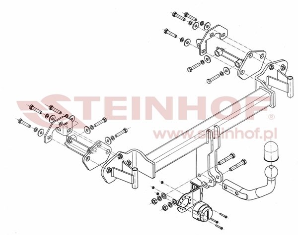 Trekhaak BMW 3 Serie 4D (E46) 04/1998-2005