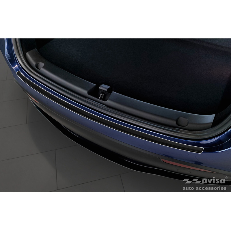 Matt Black Stainless Steel Rear bumper protector  Tesla Model Y 2020-