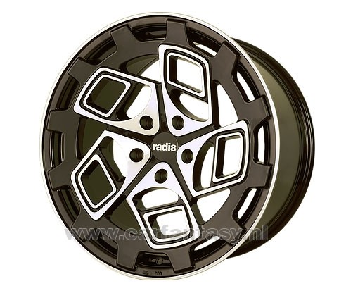 RADI8 CM9 8.5/9.5x18 5x112 40 Black / Machine Face 66,6 Velgen