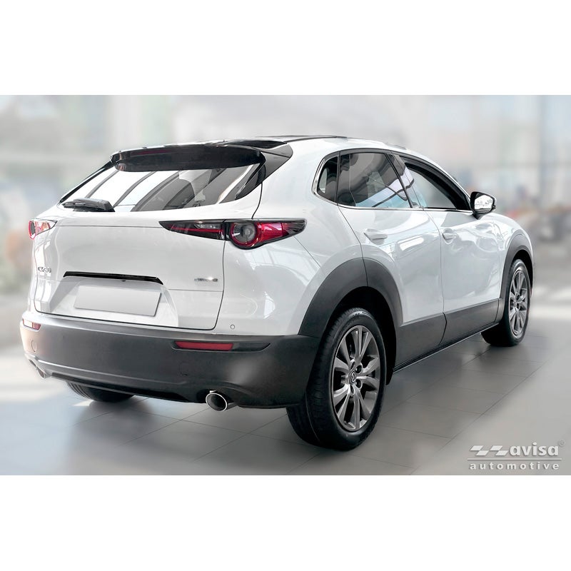Avisa Schwarz Chrom Edelstahl Heckklappenzierleiste passend für Mazda CX-30 (DM) 2019-