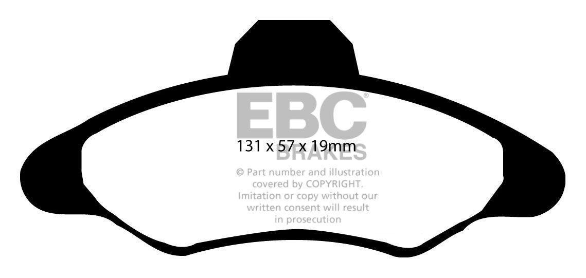 EBC Brakes FORD Orion 1.8 (105) 92-94 Remblokken voorzijde