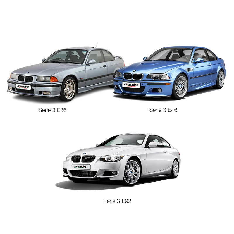Simoni Racing Aluminium-Spurverbreiterungssatz - 2x16mm(VA) - 2x18mm(HA) (Mittenzentrierung 72,6mm) mit Radschrauben - passend für BMW Diverse