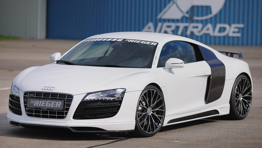 Front Bumper Lip Audi R8 Rieger Carbon