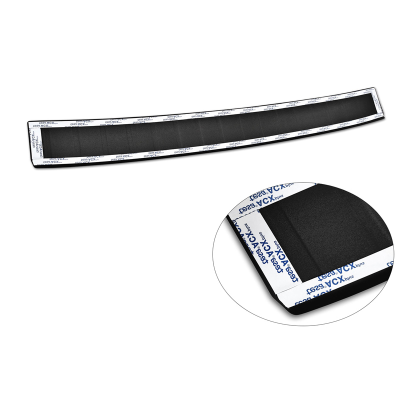 Matt Black Stainless Steel Rear bumper protector  Volkswagen T-Cross 2019-2024 & FL 2024- 'Ribs'