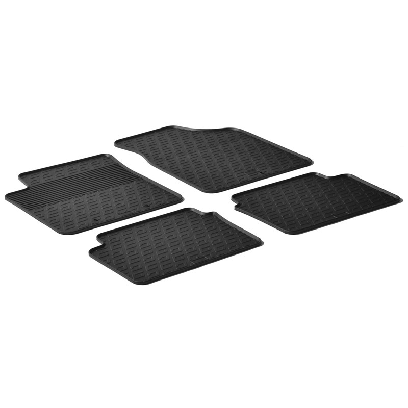 Rubber car mats set  Hyundai i10 2008-2013 (T profile 4-pieces)