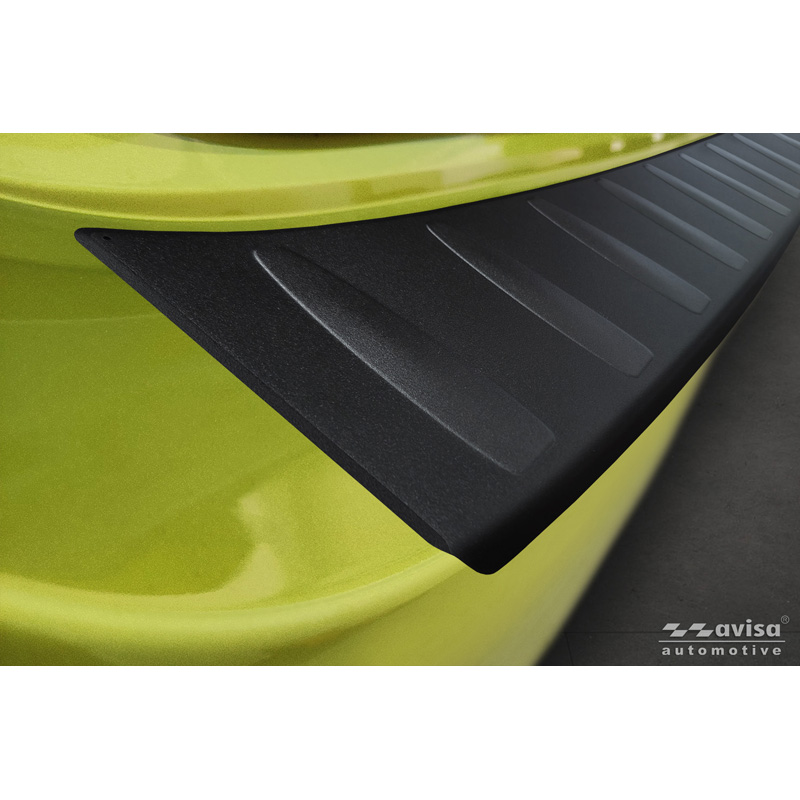 Avisa Matt Black Stainless Steel Rear bumper protector  Volkswagen ID.Buzz + Cargo 2022- 'Ribs'