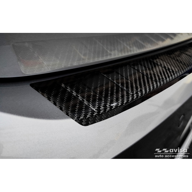 Echt 3D Carbon Achterbumperprotector  Volkswagen Arteon Shooting Brake incl. eHybrid 2020- 'Ribs'