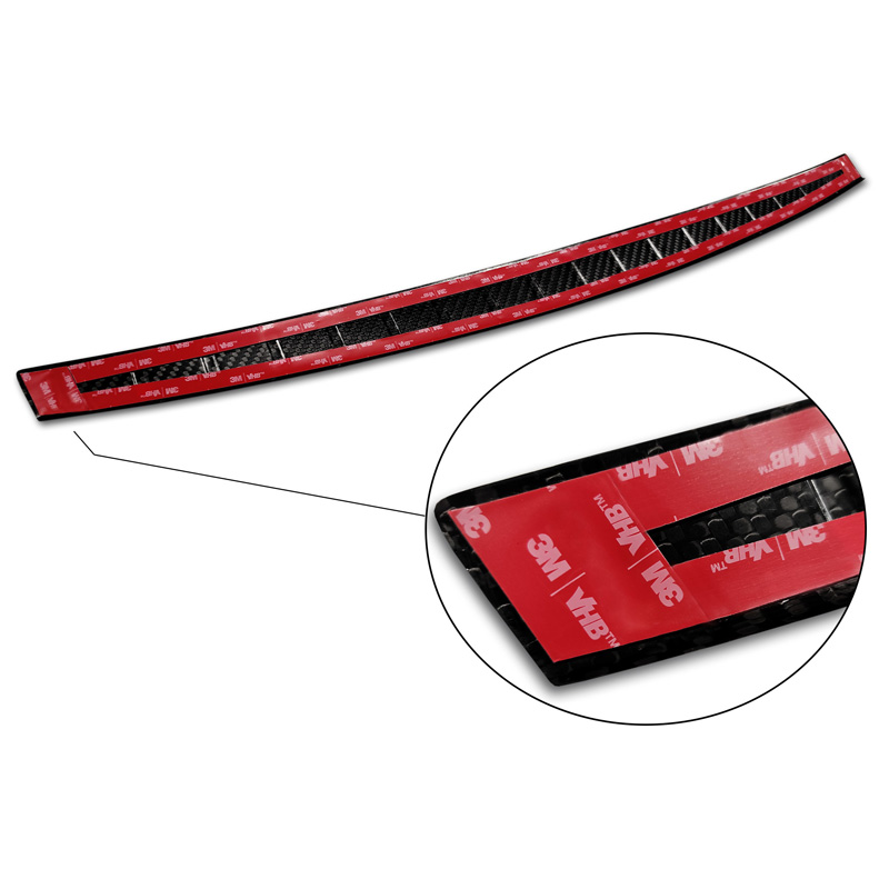 Real 3D Carbon Rear bumper protector  Mercedes CLA II (X118) Shooting Brake 2019- 'Ribs'