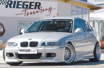 Voorbumper M3 look BMW E46 coupe/cabrio Rieger met gaatjes