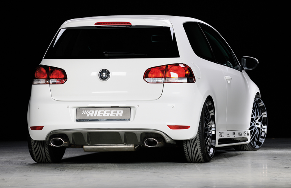 Diffuser Volkswagen Golf 6 GTI GTD Rieger Carbon Look