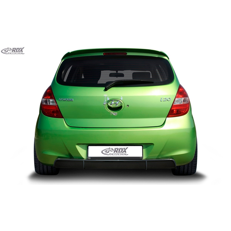 Rear bumper skirt 'Diffusor'  Hyundai i20 PB/PBT 2008-2012 (ABS glossy black)