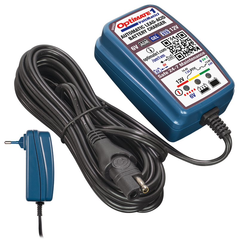 OptiMate 1 VoltMatic 6V / 12V 0,6A  Acculader / tester / onderhouder