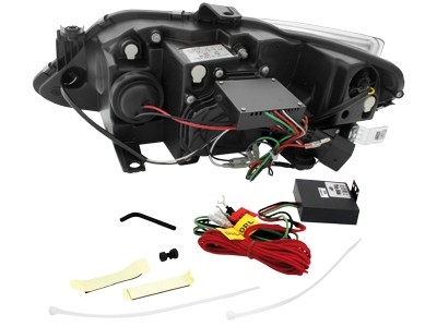 Headlights Seat Ibiza 6J 08- Devil Eyes Dlite LED Black