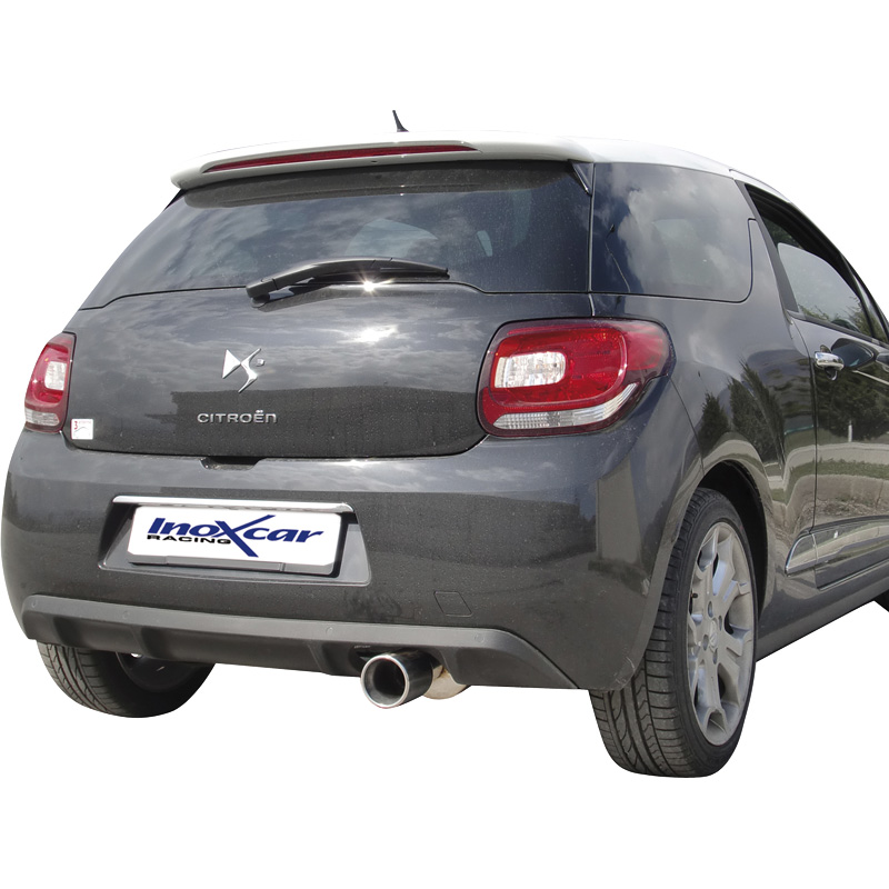 100% Inox Sport Exhaust  Citroën DS3 1.6i 16v Turbo (155HP) 2010- 102mm