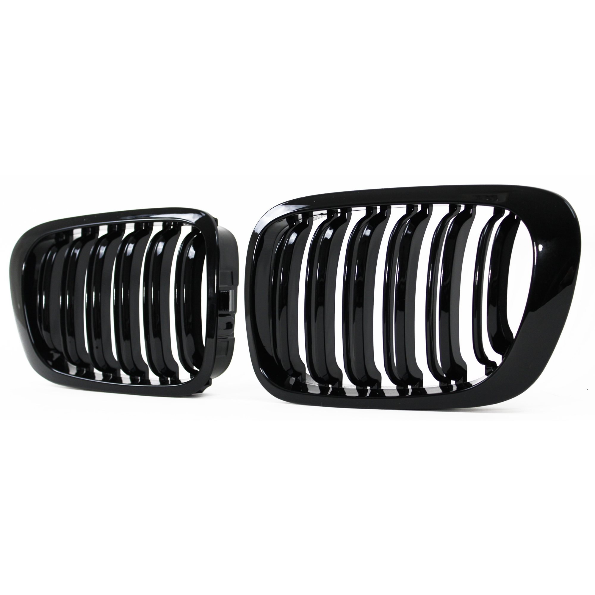 Grill Nieren BMW E46 coupe/cabrio 99-03 Glans Zwart