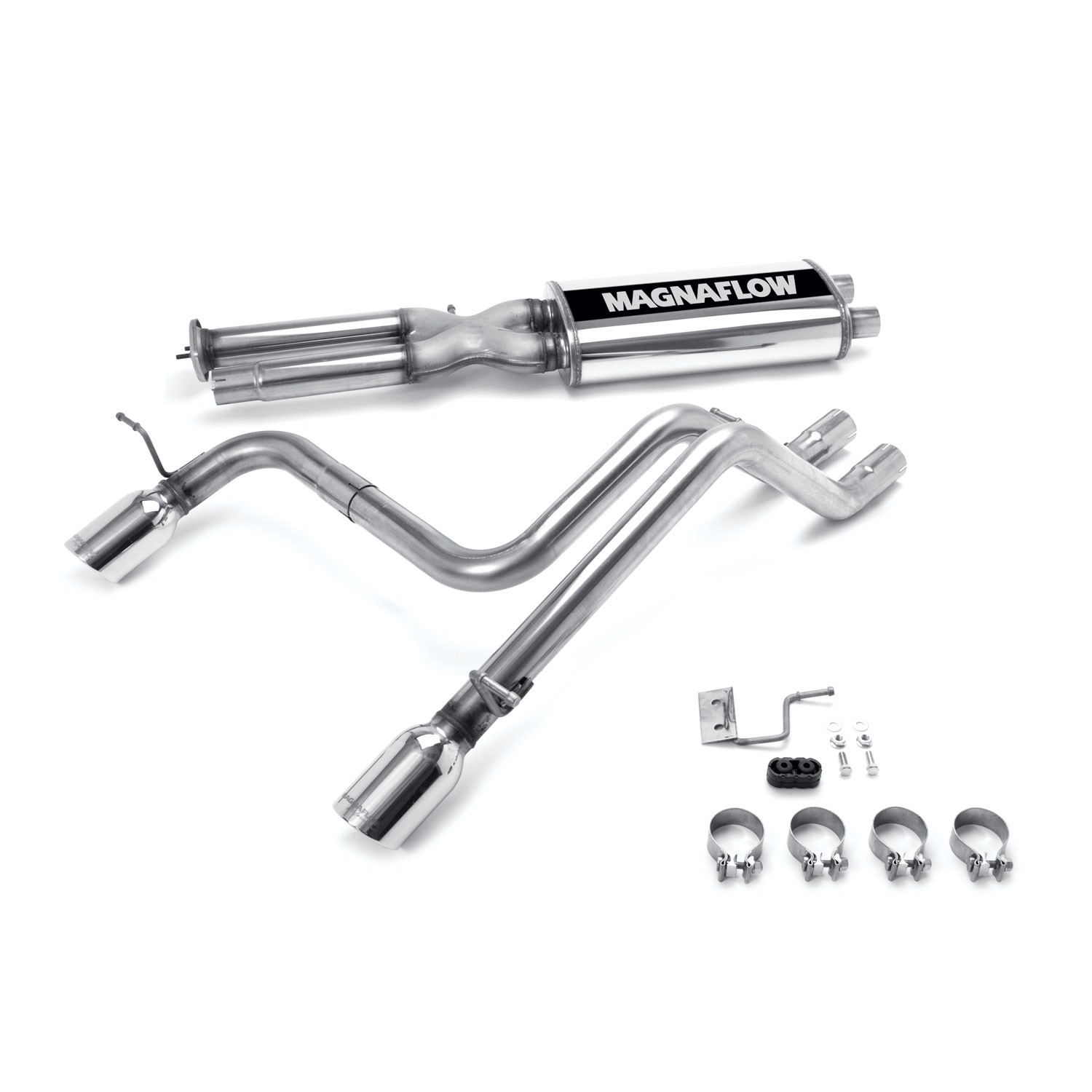 Hummer Cat-Back 03-06 Hummer H2 split rear Magnaflow Cat-Back